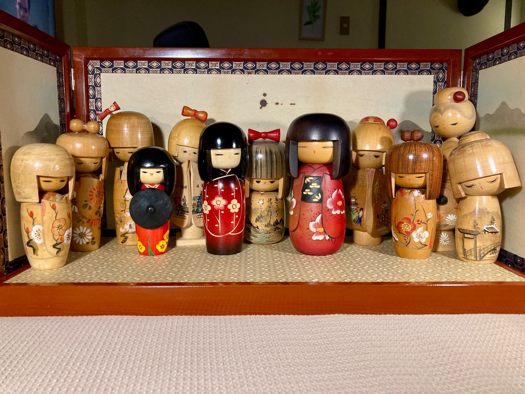 Kokeshi Japanese Wood Doll Bundle 3 for Sale on Carousell