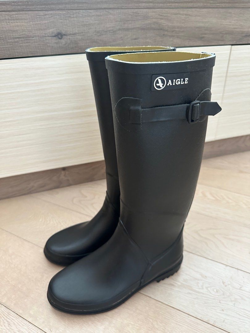 Ladies Aigle Chantebelle rain boots size 36, 女裝, 鞋, 靴- Carousell