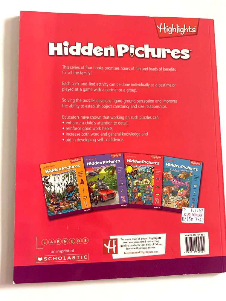 Scholastic Learners : Highlights Hidden Pictures Series 6, Hobbies ...