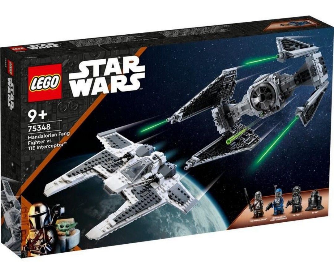 Lego 75348 Mandolorian Fang Fighter Vs TIE interceptor Hobbies