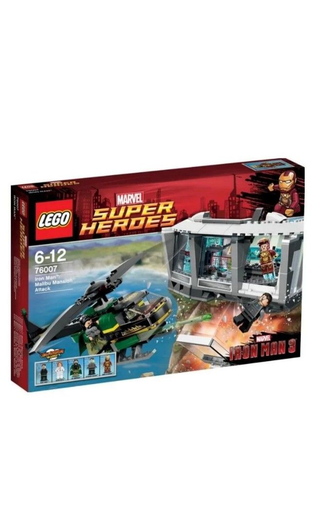 Lego 76007 Marvel Iron Man Malibu Mansion Attack, Hobbies & Toys, Toys &  Games On Carousell