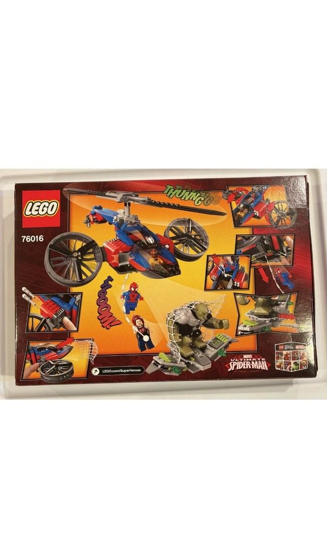 LEGO 76016 Marvel Heroes Spider Helicopter Rescue Spiderman Hobbies Toys Toys Games on Carousell