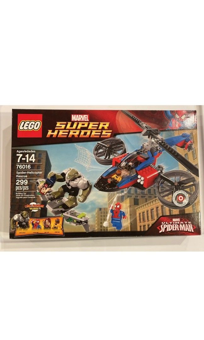 LEGO 76016 Marvel Heroes Spider Helicopter Rescue Spiderman