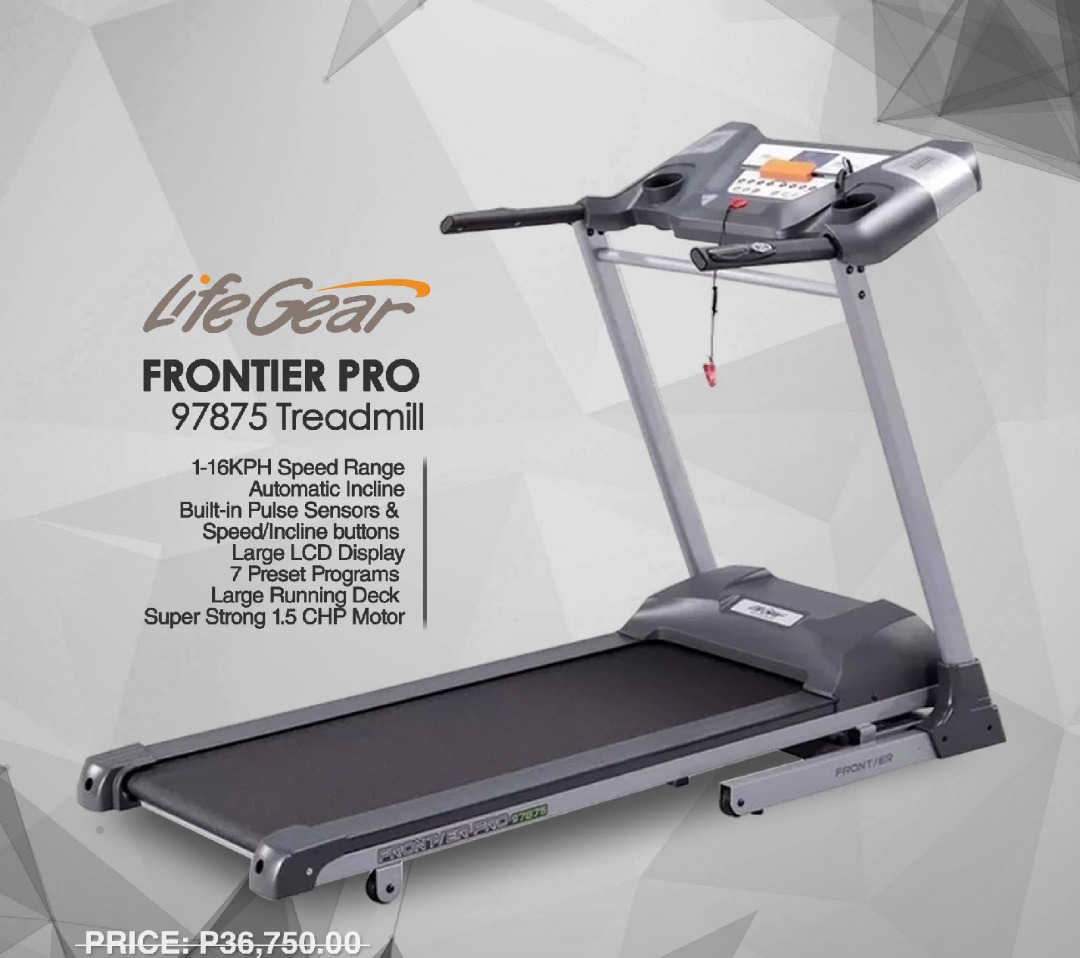 Treadmill Lifegear Frontier Pro 97875 from JB Sports, Sports Equipment