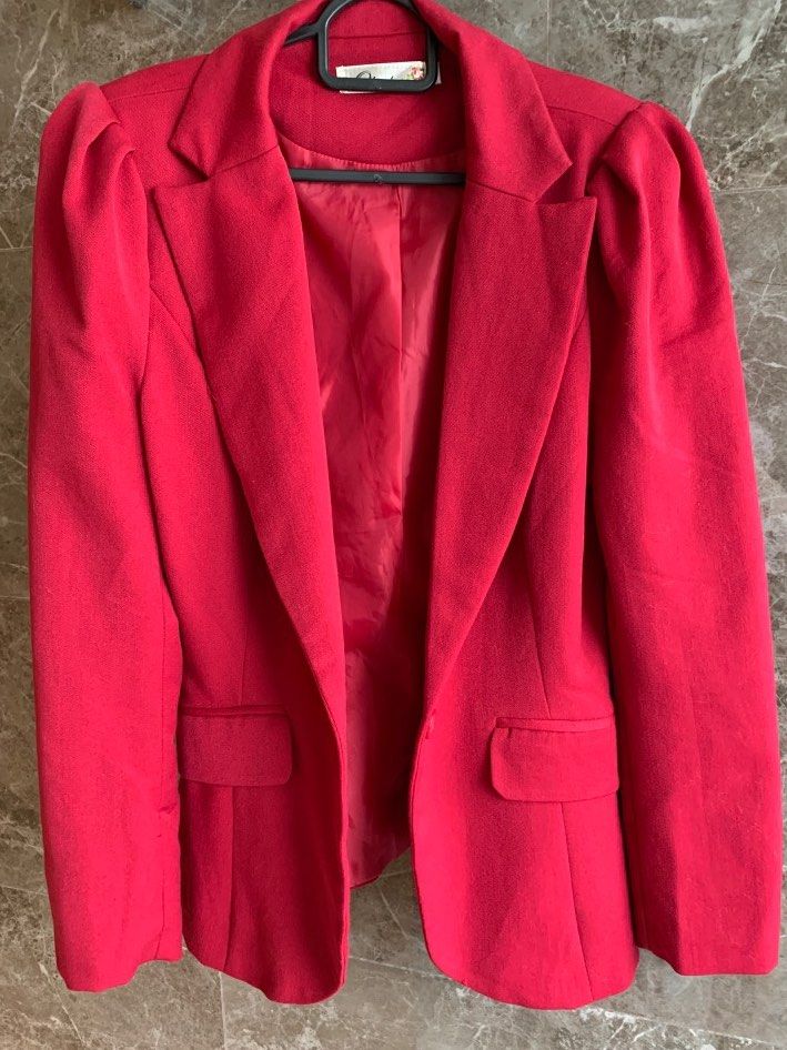 Casual red jacket online