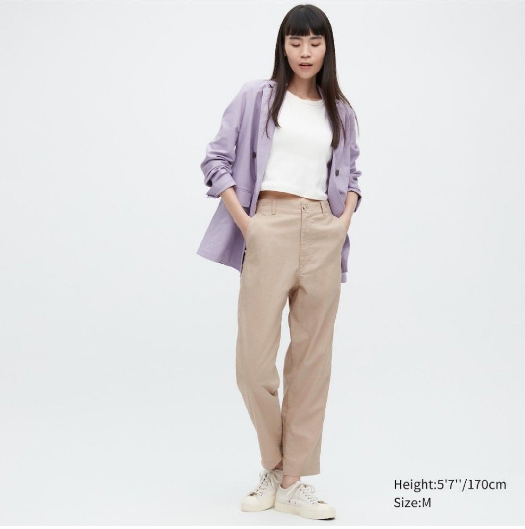 Uniqlo linen pants womens cheap