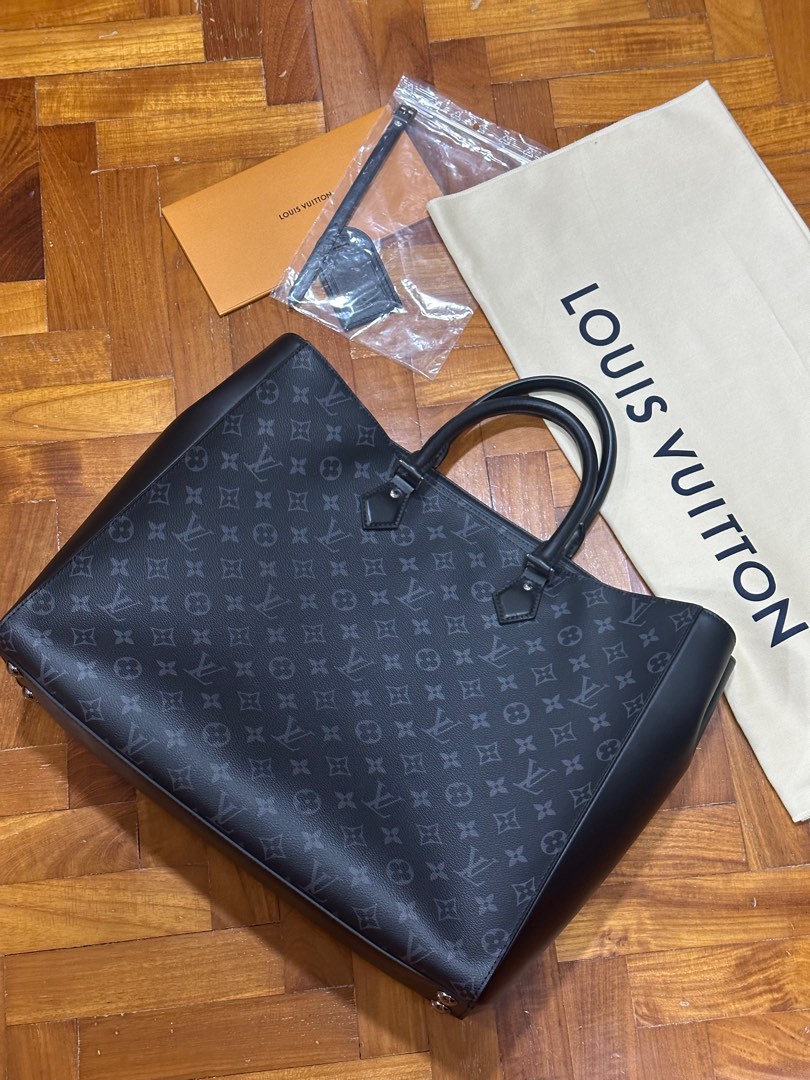 Louis Vuitton Black Monogram Eclipse Coated Canvas Grand Sac Silver  Hardware 2021 Available For Immediate Sale At Sothebys