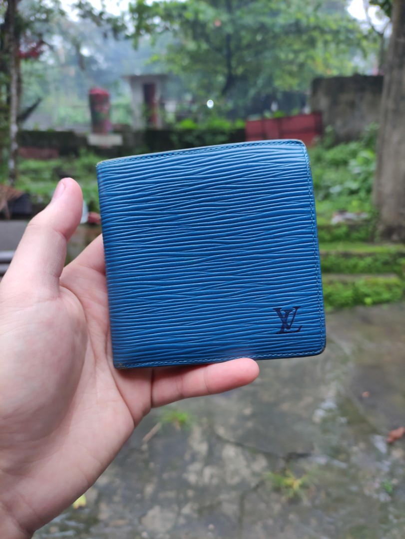 Louis Vuitton blue epi wallet, Luxury, Bags & Wallets on Carousell