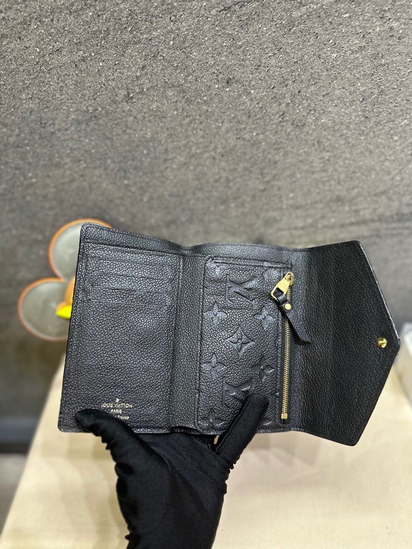 Louis Vuitton Empreinte Compact Curieuse Wallet Noir
