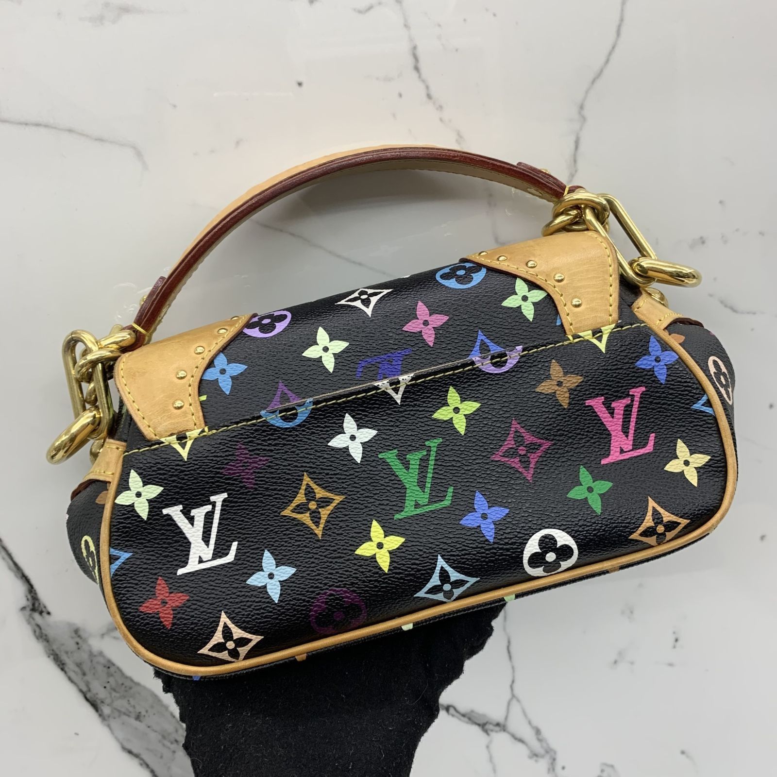Louis Vuitton Black Multi Color Shoulder Bag Mini