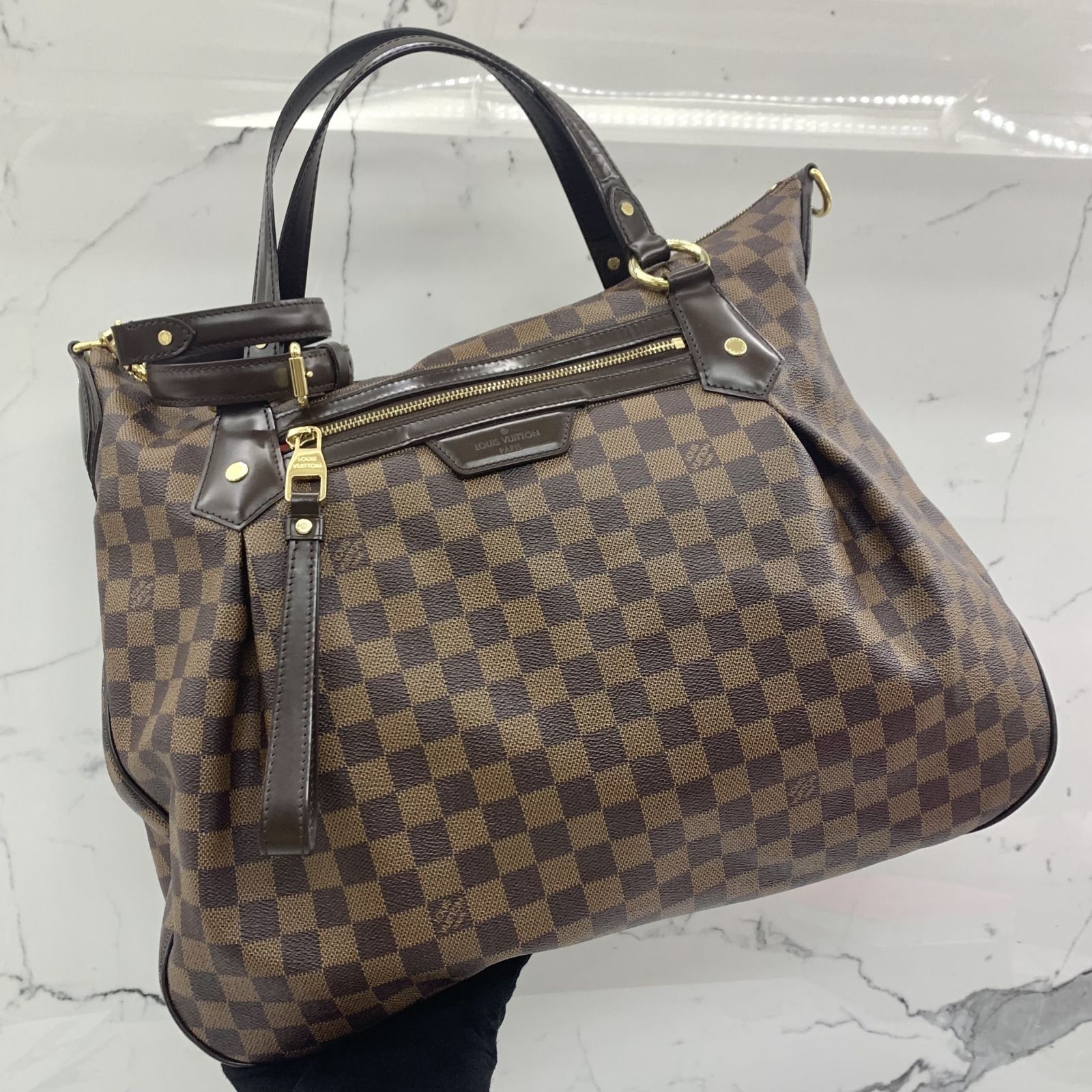 Louis Vuitton evora Mm Damier Ebene, Luxury, Bags & Wallets on Carousell