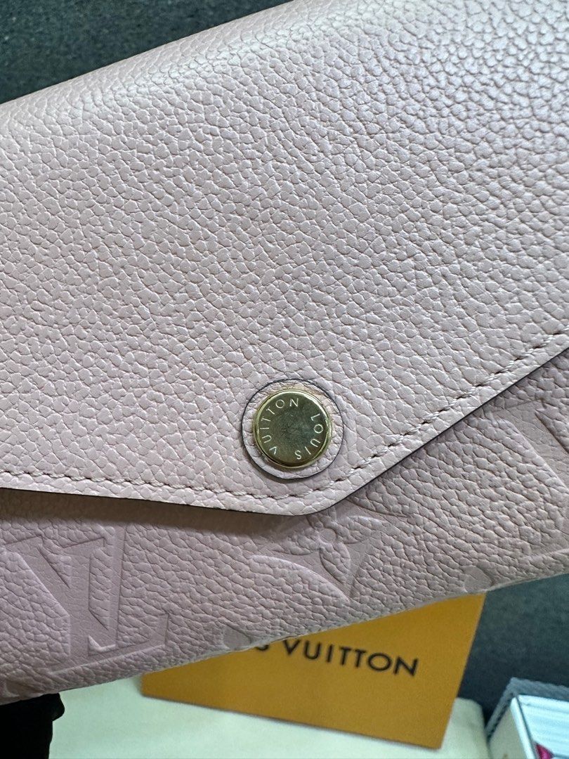 Louis Vuitton Sarah Wallet NM Monogram Empreinte Leather Pink 229910186