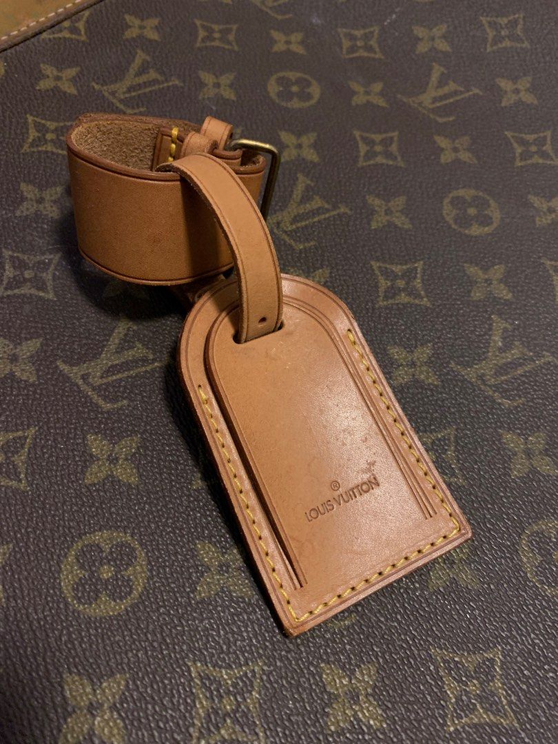 Louis Vuitton Unisex Vachetta Leather Luggage Tag Buckle Key Chain