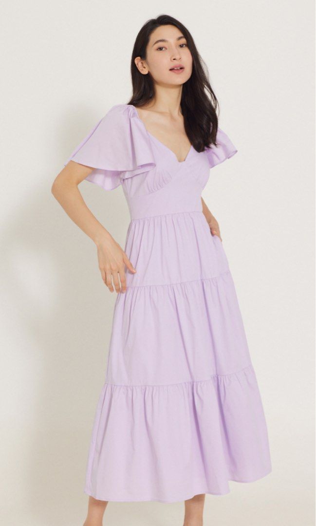 bonito ruffle maxi dress Philippa Cotton Ruffle Maxi Dress