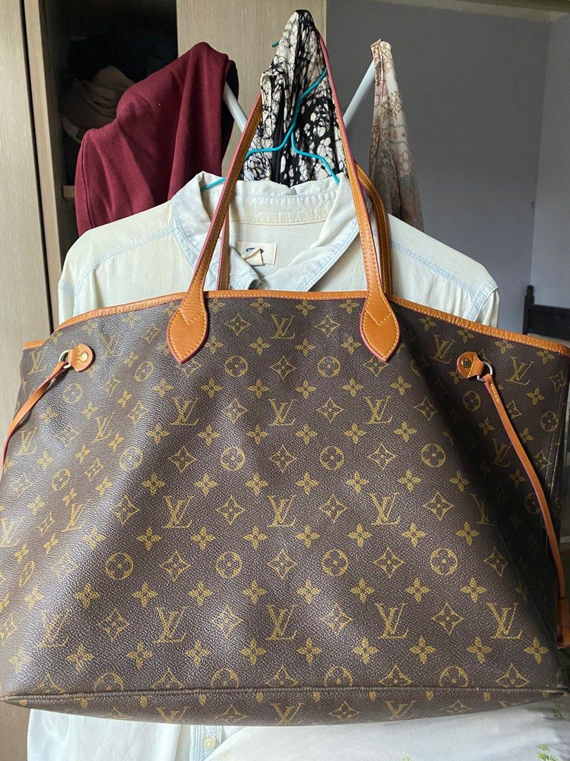 LV Neverfull GM vintage jual murah aja Fesyen Wanita Tas