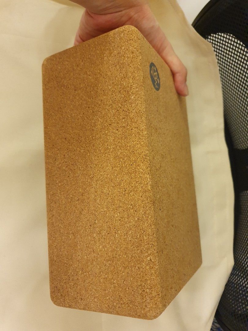 Manduka Cork Yoga Block - Resilient Material, Portable Fit & Easy