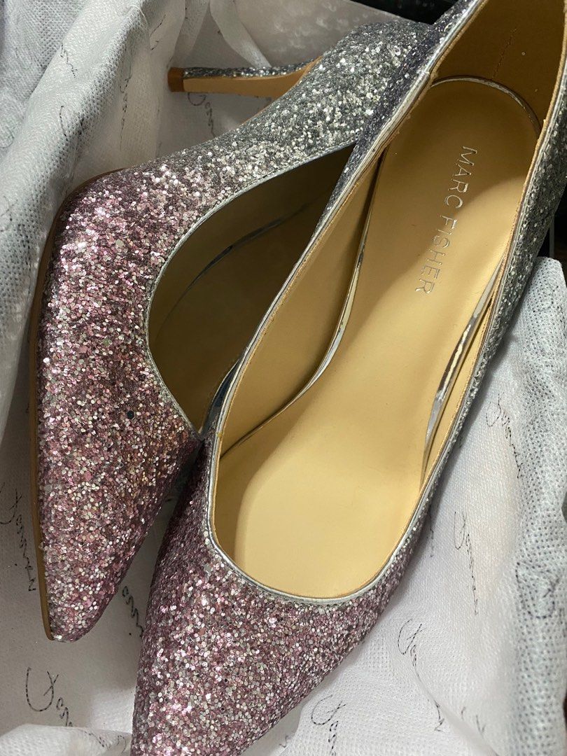 Marc fisher glitter shop heels