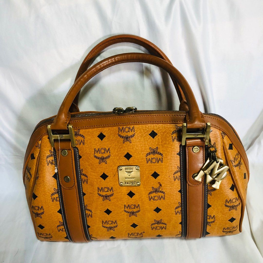 MCM, Bags, Mcm Cognac Alma Style With Pouch