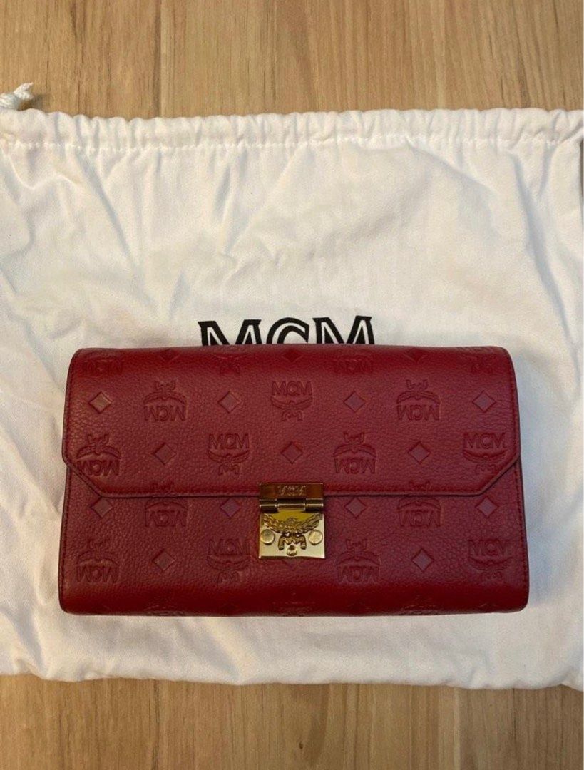 McM Debossed Monogram Purse Luxury Bags Wallets on Carousell