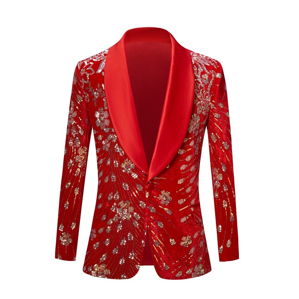 Red and hotsell gold blazer