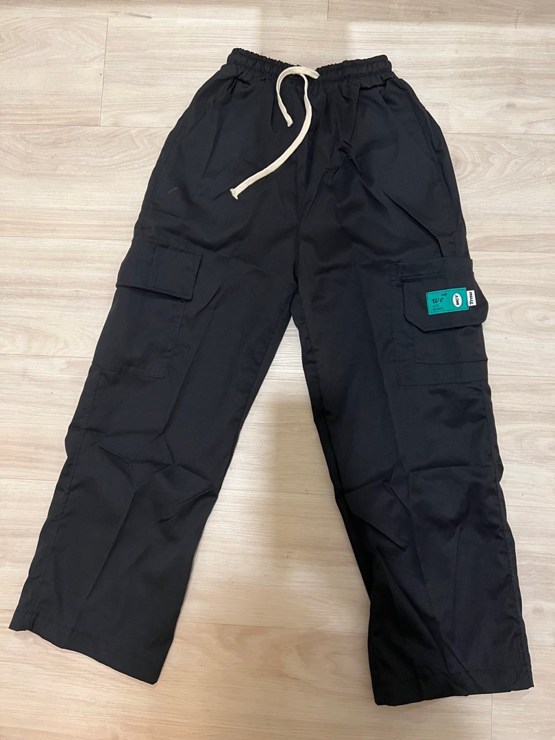 Mens Black Cargo Pants, Men's Fashion, Bottoms, Trousers on Carousell