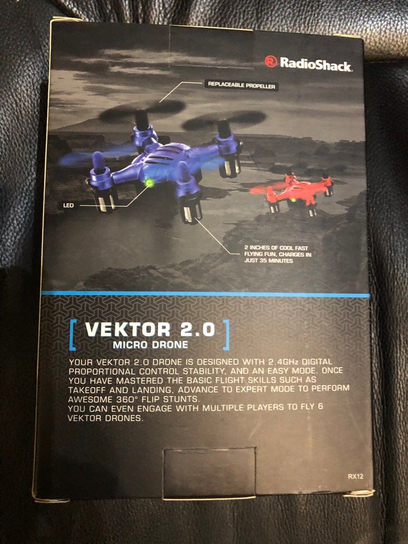 Micro Drone Vektor 2.0 by Radio Shack USA Hobbies Toys Toys