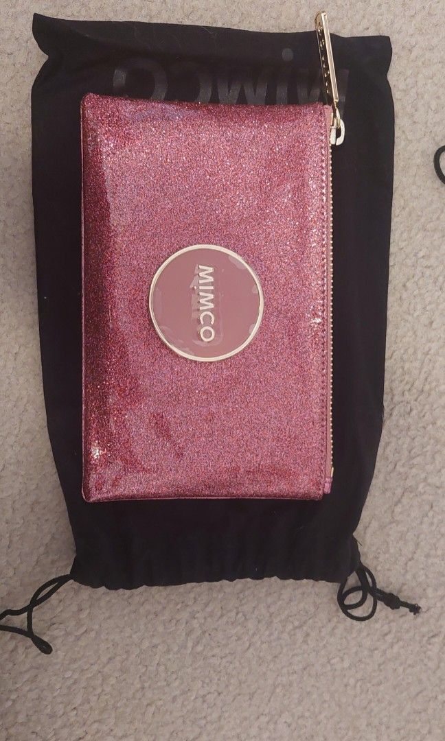 Pink mimco pouch best sale