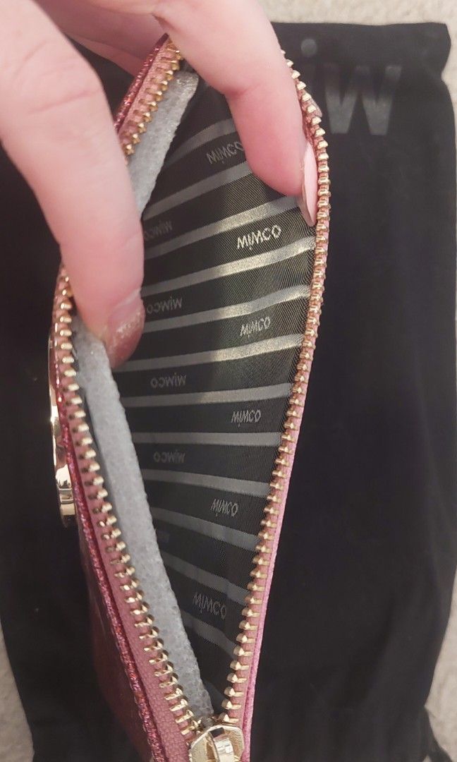 Mimco glitter pouch deals