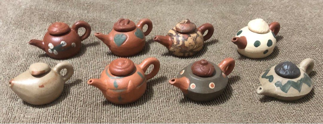 Mini Clay Teapots (Set of 8) (Category: Other Home Decor) located in Quezon City. Submitted by mikkos_closet (Listing ID 1240715303, Image 3). Description: Set of 8 With box Never been used/ displayed. It www just stored.