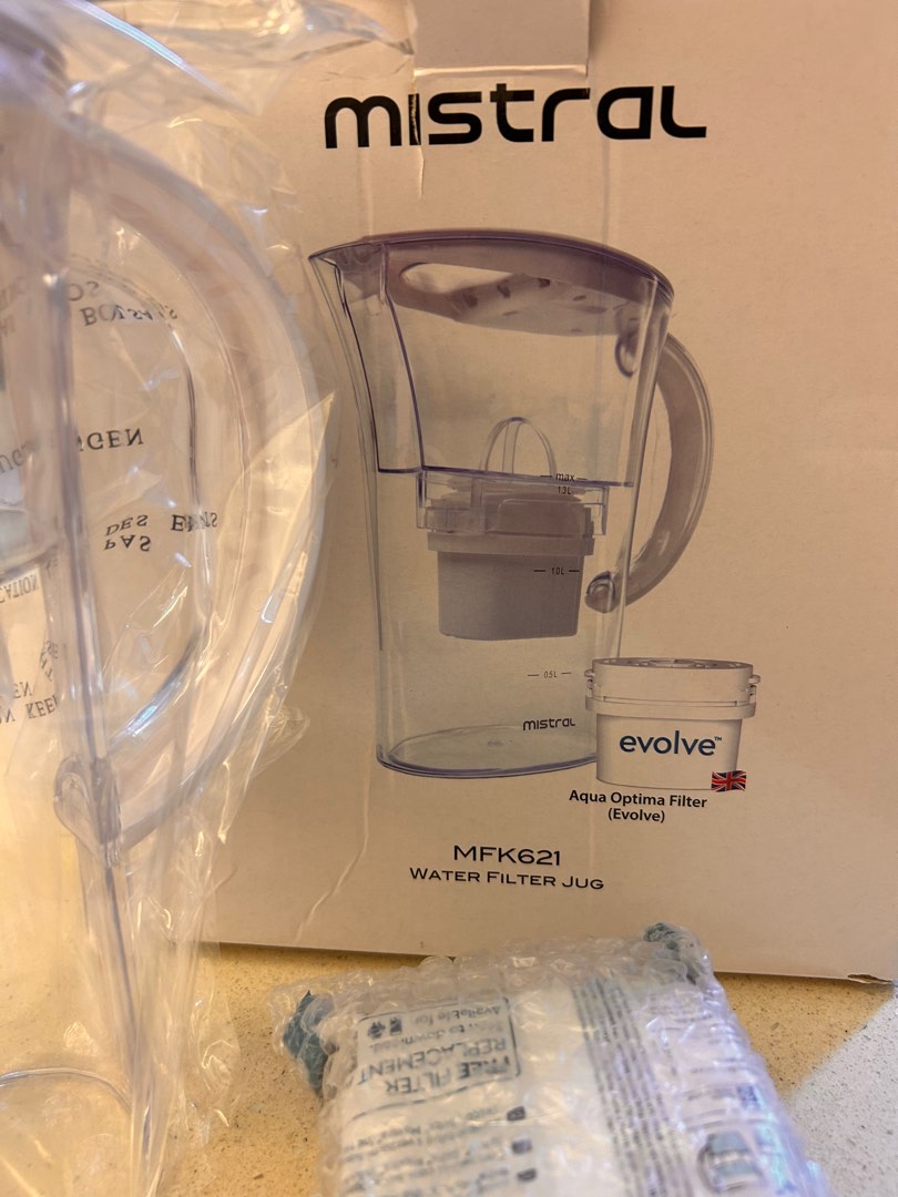 Mistral Water Filter Jug, TV & Home Appliances, Kitchen Appliances