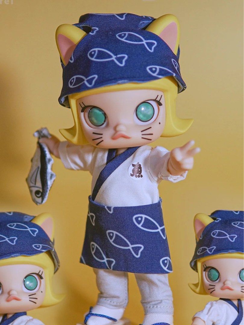 POPMART モリーBJD 寿司猫コスチューム POPMART泡泡玛特MOLLY躲猫猫盲