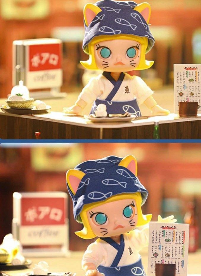 Molly壽司貓bjd子貓壽司popmart 全新未拆帶塑封, 興趣及遊戲, 玩具
