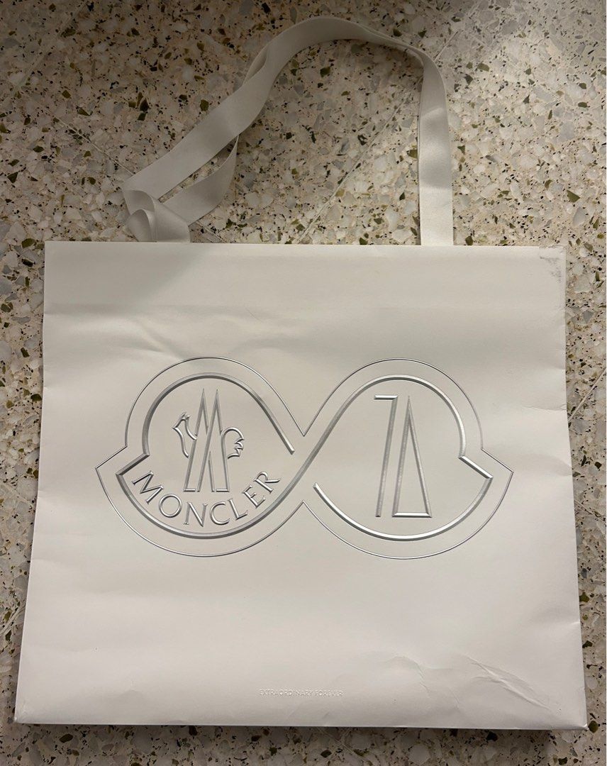Moncler store paper bag