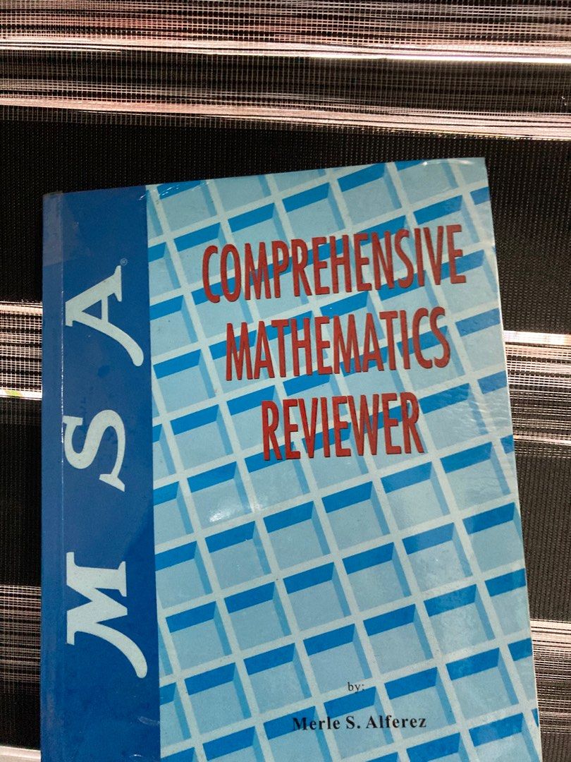 MSA Comprehensive Math Reviewer (Category: Textbooks) located in San Jose del Monte. Submitted by pasteltapes (Listing ID 1240663537, Image 1). Description: barely used.