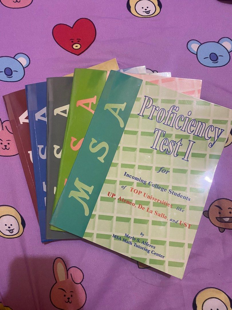 MSA REVIEWER FOR COLLEGE ADMISSION (Category: Textbooks) located in Manila. Submitted by shayyyyyyy (Listing ID 1240742020, Image 1). Description: Bought it all for 850, selling them all for only 700. Still negotiable. Rfs: nadoble bili (so eto pa yung bago, never been used but already opened and may plastic cover na each books. all in good condition!).
