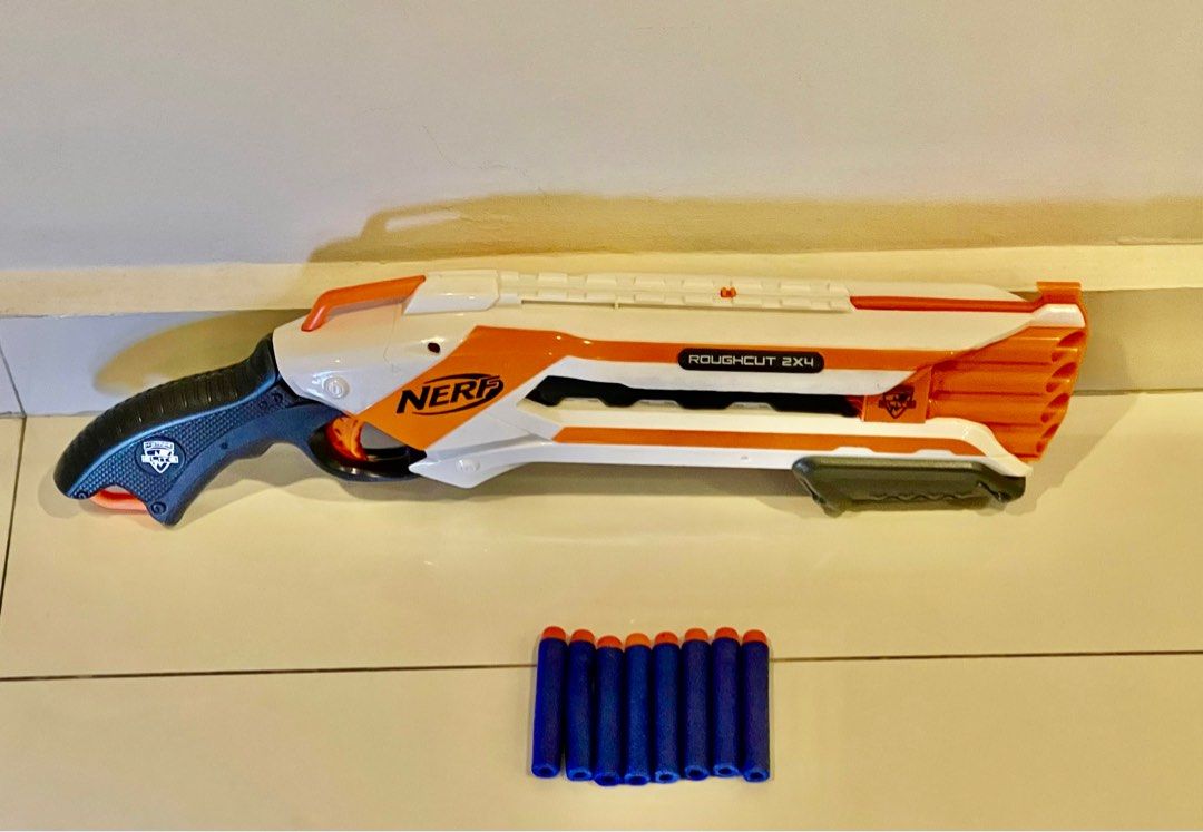 Nerf N-Strike Elite Rough Cut 2x4 Blaster, Hobbies & Toys, Toys & Games ...