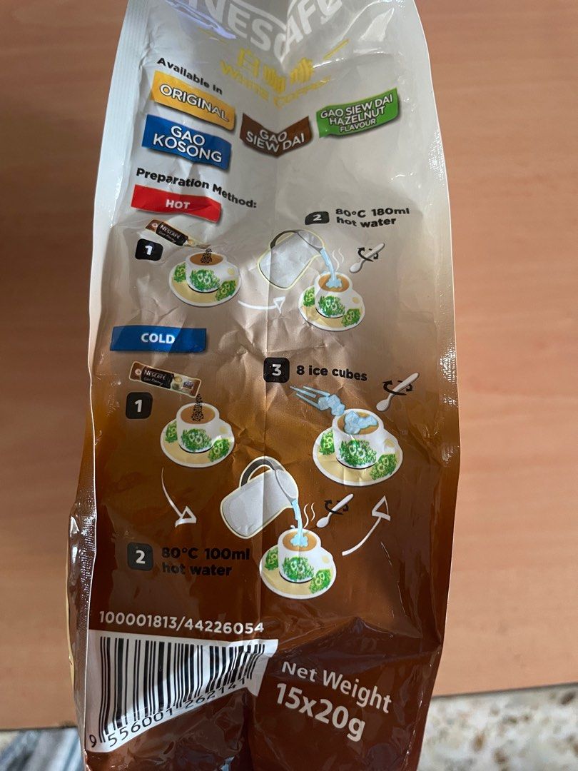 Nescafe White Coffee Gao Kosong, Food & Drinks, Beverages on Carousell