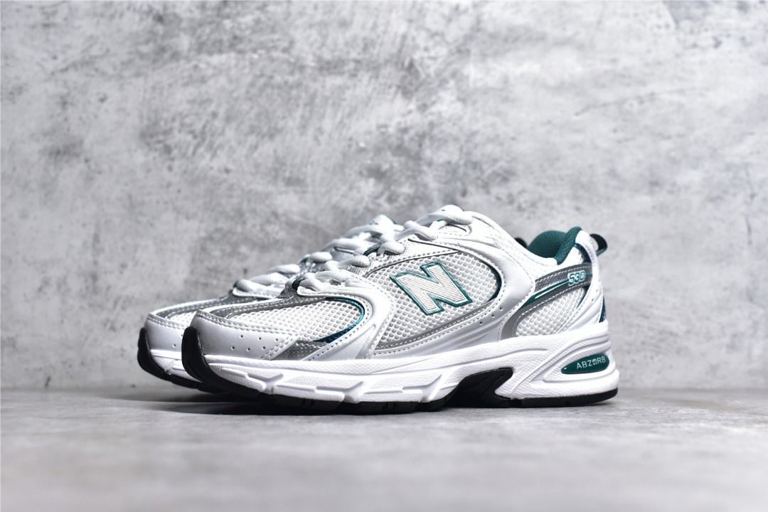 New Balance 530 White Silver Green shoes