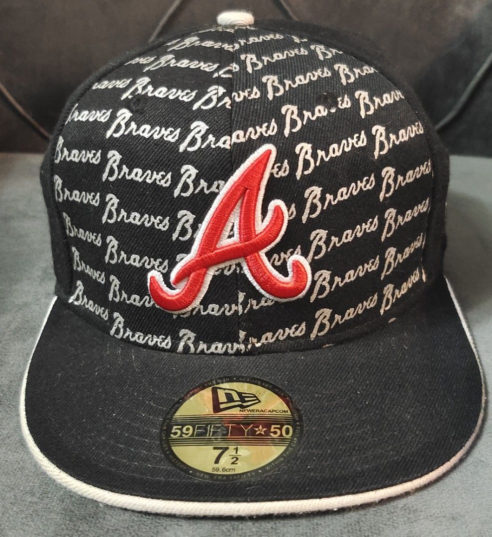 New era 59 FIFTY Atlanta Braves fitted hat/cap, Men's Fashion