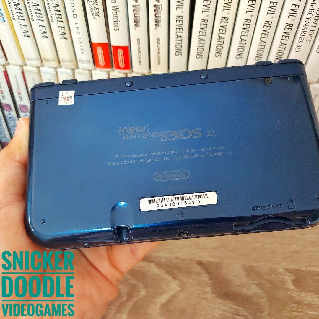 New Nintendo 3 Ds Xl Metallic Blue New Nintendo 3DS XL Metallic Blue NON CFW US Region, Video Gaming