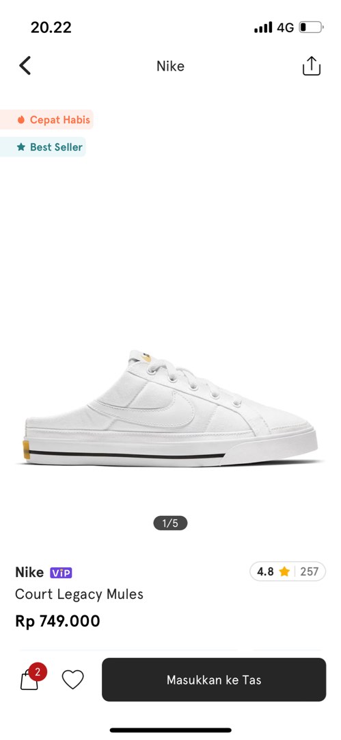 Nike Court Legacy Mules EU 39 on Carousell