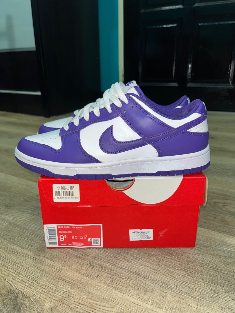 27.5 Nike SB Dunk Low Court Purple