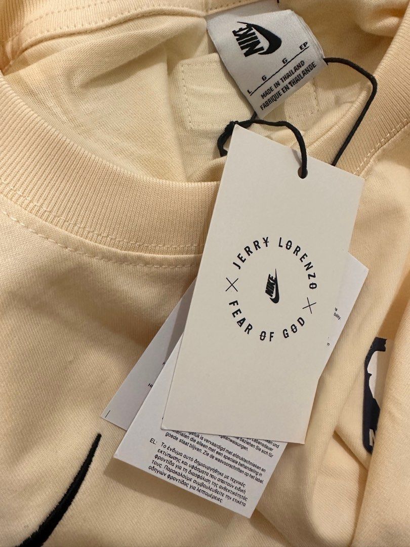 OCTOBER SALE! Limited stock: Nike x Fear of God x NBA T-shirt (Category: Tshirts & Polo Shirts ) located in Taguig. Submitted by cloutpanda (Listing ID 1234410181, Image 1). Description: Nike x FOG x NBA T-shirt DM your size first, will check if meron pa. All brand new ✅ On-hand 📩 Unisex 💯 Sizes: M - L - XL Meetup / Delivery / COD Free delivery within metro manila for orders ₱3000 up .