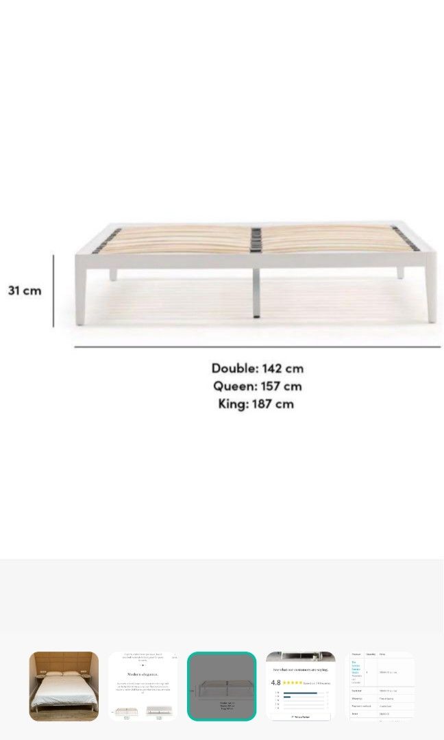 Noa bedframe 'the sunrise frame', Furniture & Home Living, Furniture