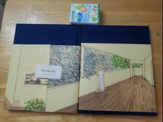全新。Notebook。2本。簿。書本。抽圖。水墨畫