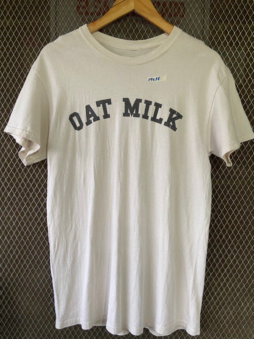 Oat Milk Tee, Men's Fashion, Tops & Sets, Tshirts & Polo Shirts on ...