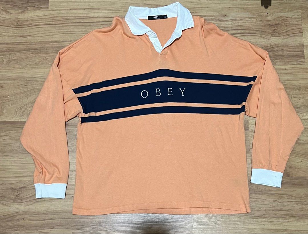 Obey Rugby Shirt Men s Fashion Tops Sets Tshirts Polo