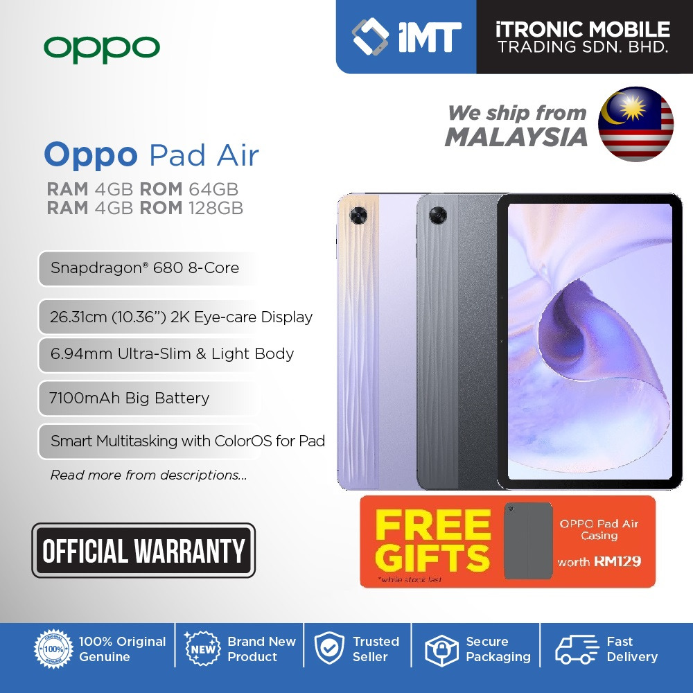 OPPO Pad 2 Tablet  Itronic Mobile Trading Sdn Bhd