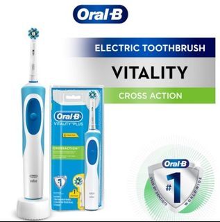 Oral-B Vitality Plus CrossAction Electric Toothbrush Powered By Braun