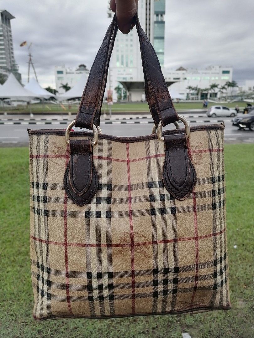 Burberry vintage hot sale tote bag